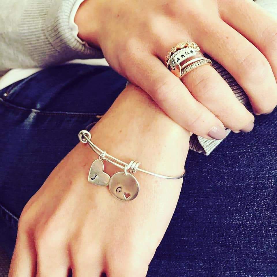 Sterling Silver Wire Bangle image 0