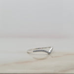 Wishbone Ring Sterling Silver image 1