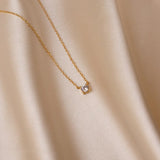 The Float Moissanite Necklace image 2