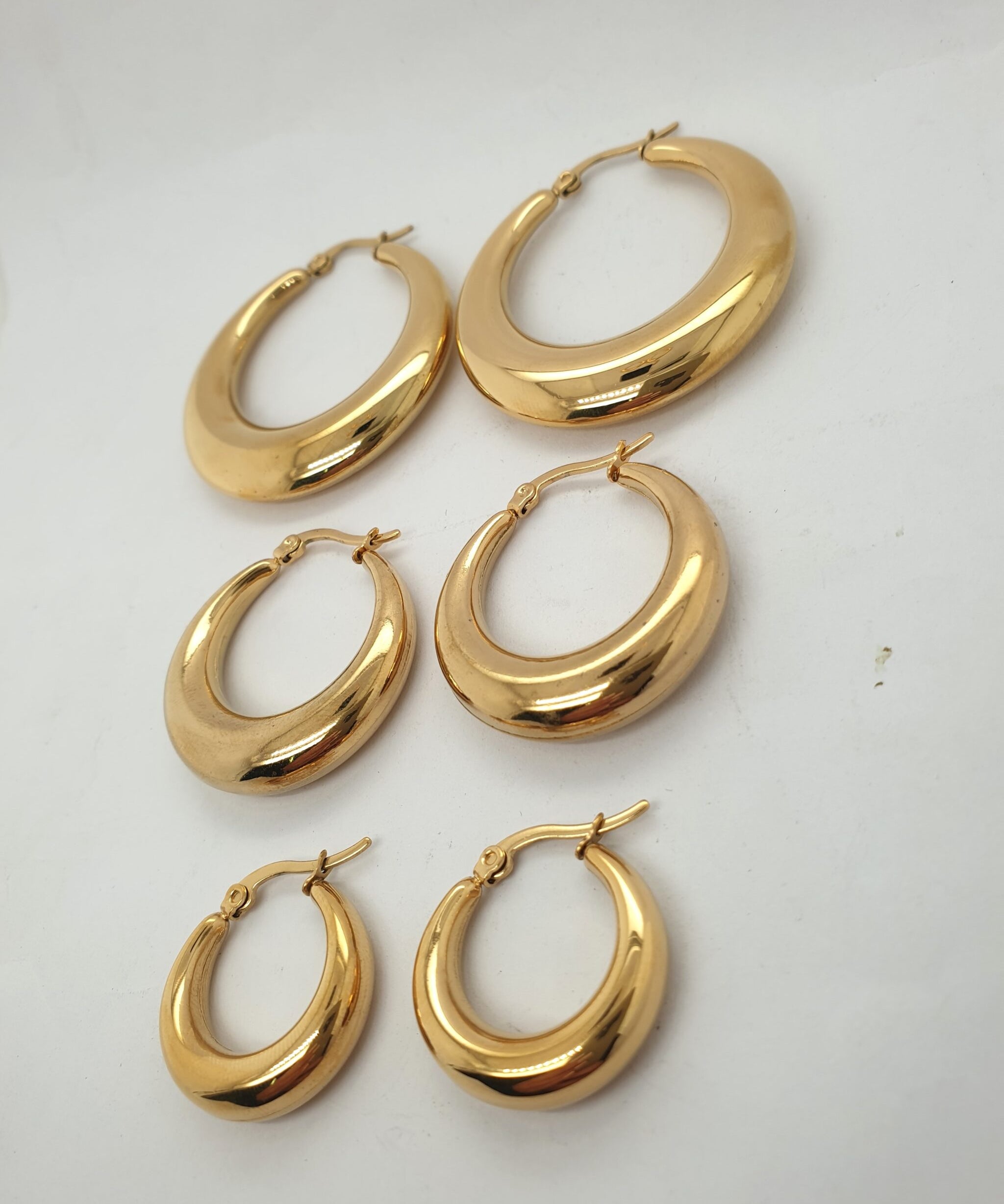 Gold Plated Chunky Hoops image 1