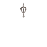 Silver Air Balloon Charm image 0