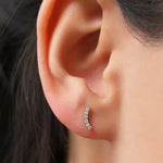 The Curve Moissanite Earrings image 0