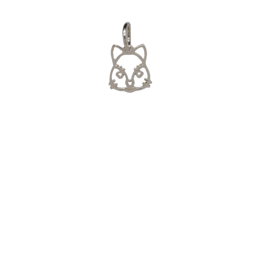 Silver Cat Charm image 0