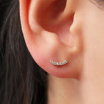The Curve Moissanite Earrings image 1