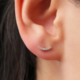 The Curve Moissanite Earrings image 1