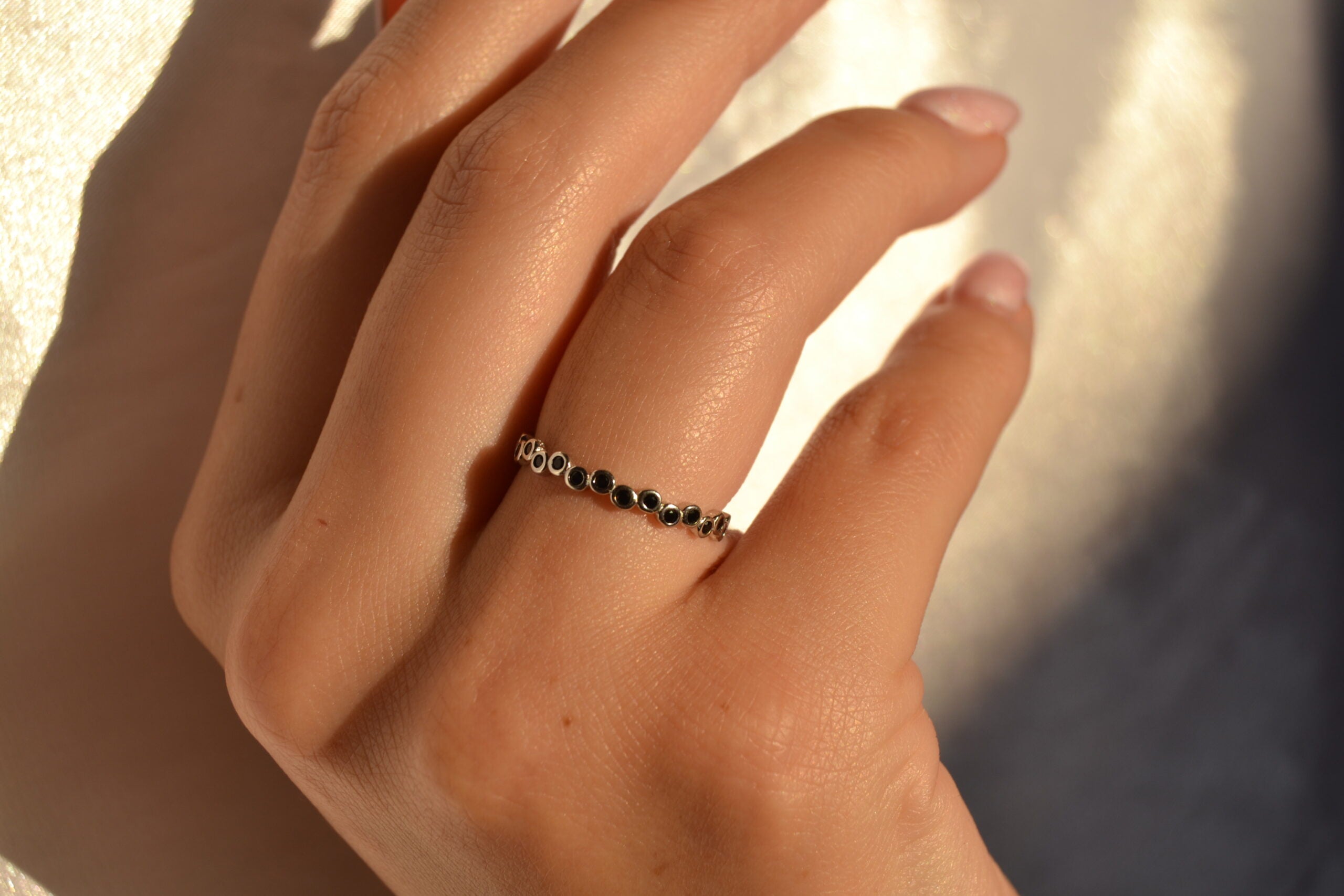Stella Black Cubic Ring image 0