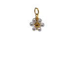 Pearl Beaded Flower Charm image 0