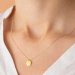 The Gold Coin Initial Necklace image 0