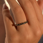 Alya Black Cubic Ring image 0