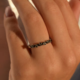 Alya Black Cubic Ring image 0
