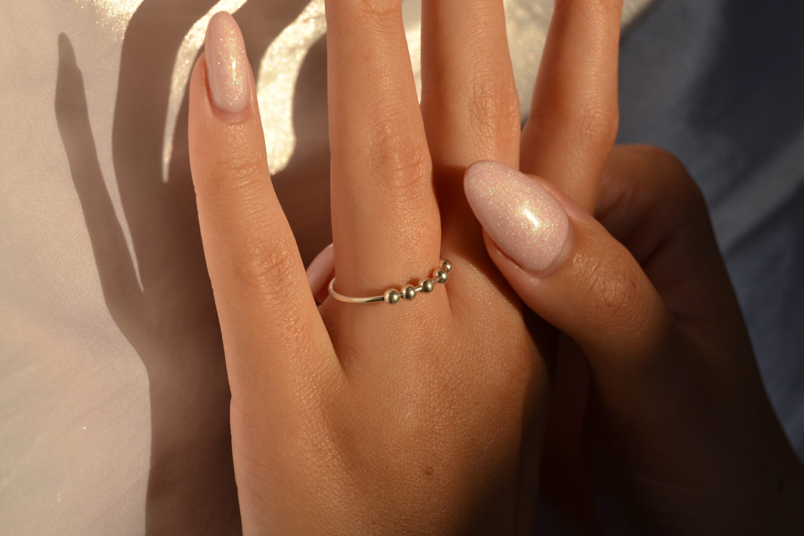 Anxiety Ring Sterling Silver image 0