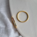 Dainty Rainbow Waterproof Ring image 1