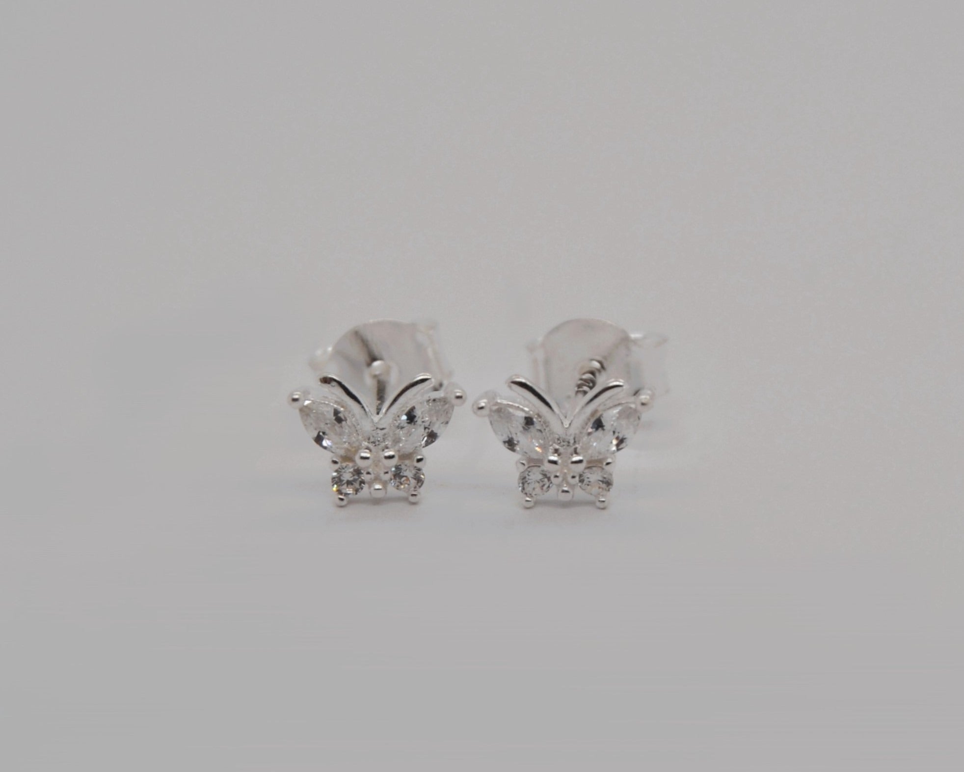 Butterfly Stud Earrings image 1
