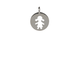 Girl Disk Charm image 0