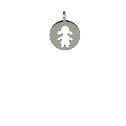 Girl Disk Charm image 0