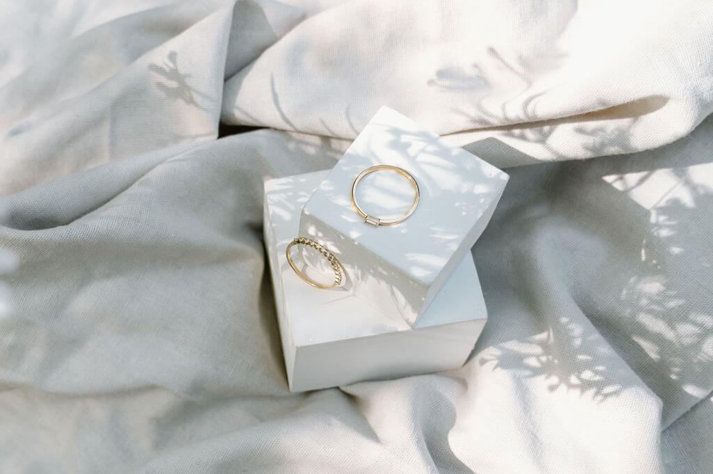 The Baby Baguette Moissanite Ring image 2