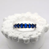 Sapphire Oval Band image 0