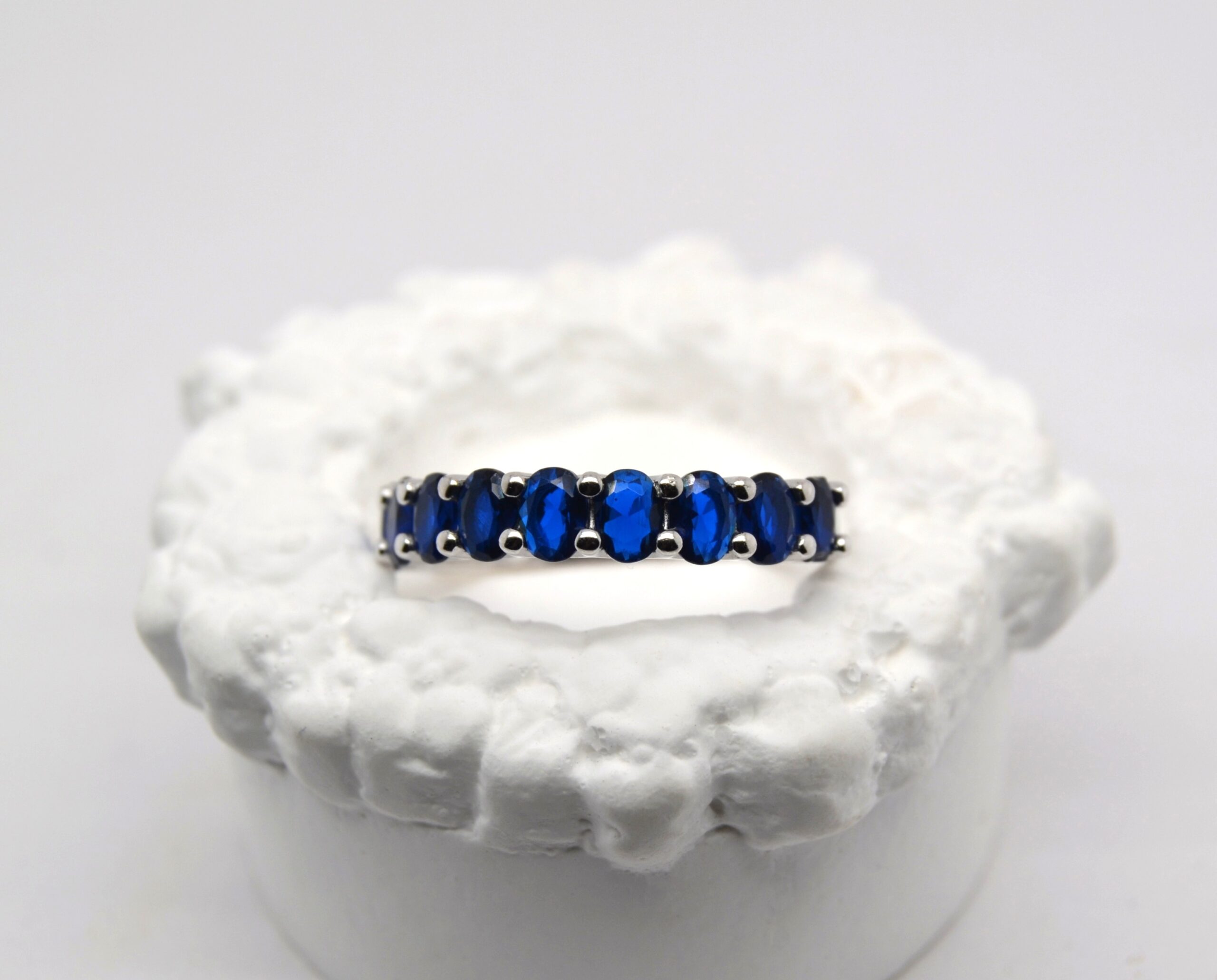 Sapphire Oval Band image 0