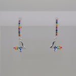 Bling Hanging Butterfly Earrings image 0