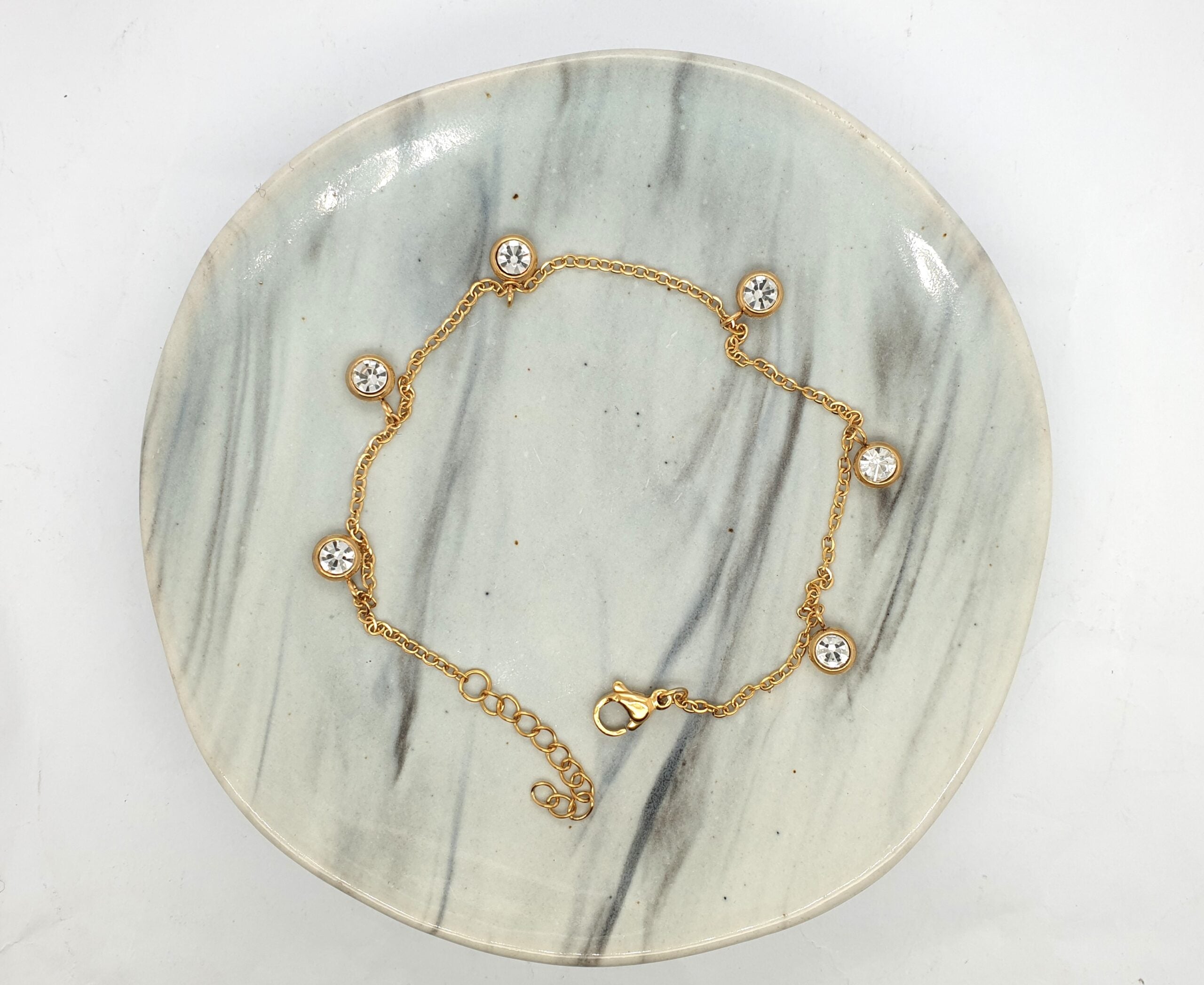 Gold Plated Crystal Bracelet image 0
