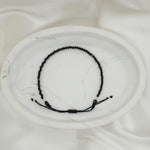 Natural Stone Adjustable Bracelet - Black Spinel image