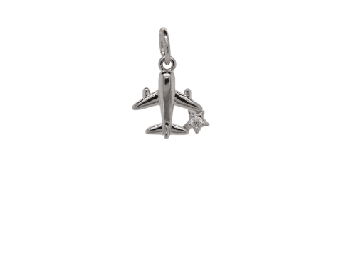 Silver Plane | Travel Charm image 0