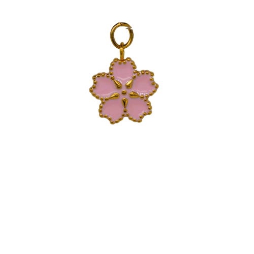 Pink Flower Charm image 0