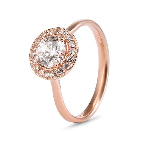 Olivia 9ct White Gold Ring - L, 9ct Rose Gold image