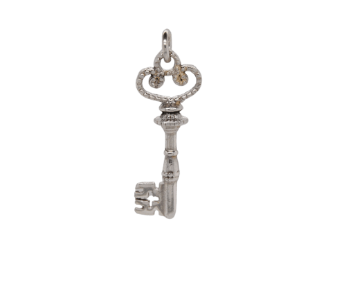 Silver Key Charm image 0
