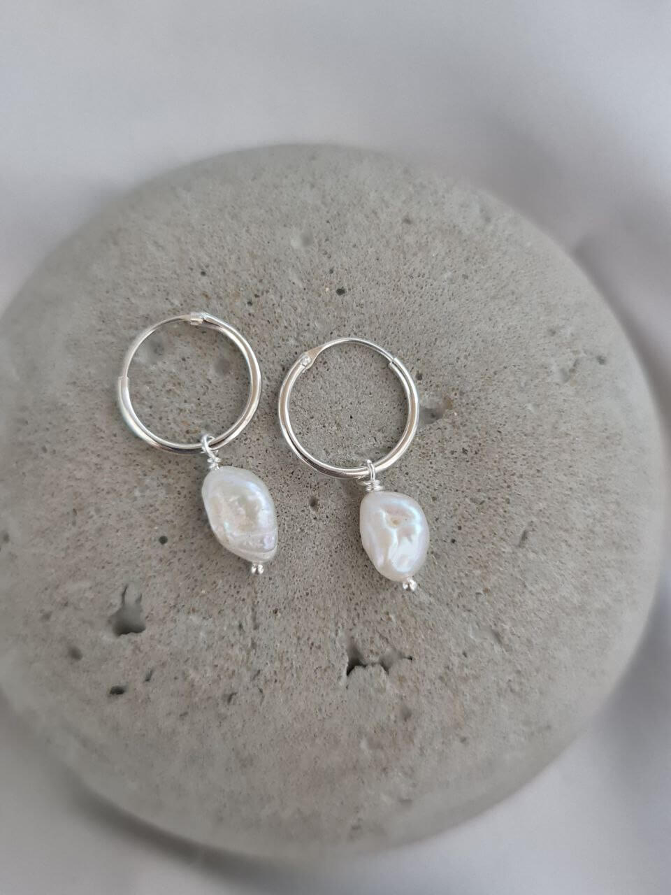 Long Pearl Earrings image 0