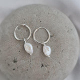 Long Pearl Earrings image 0