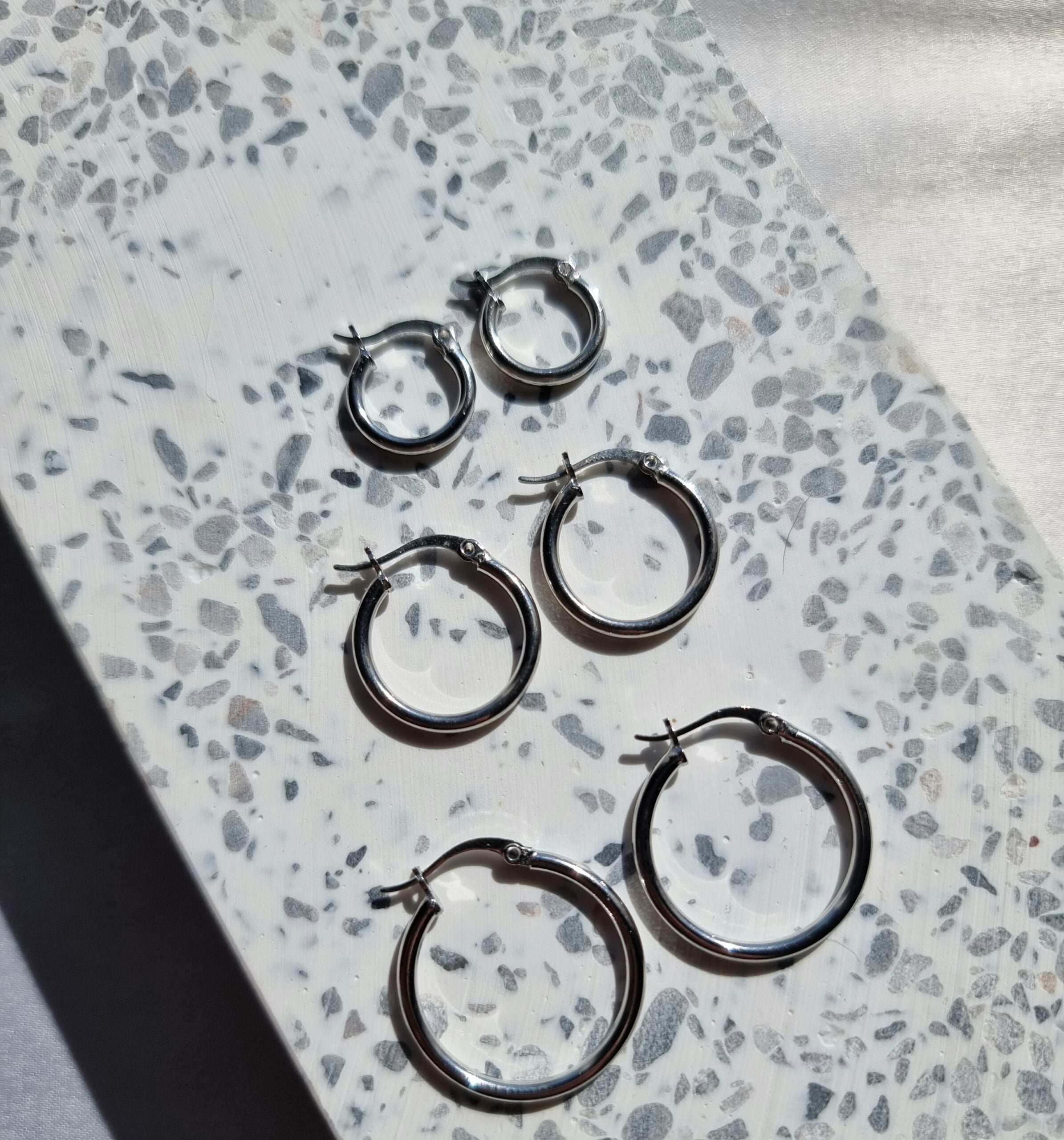 Silver Hoops image 1