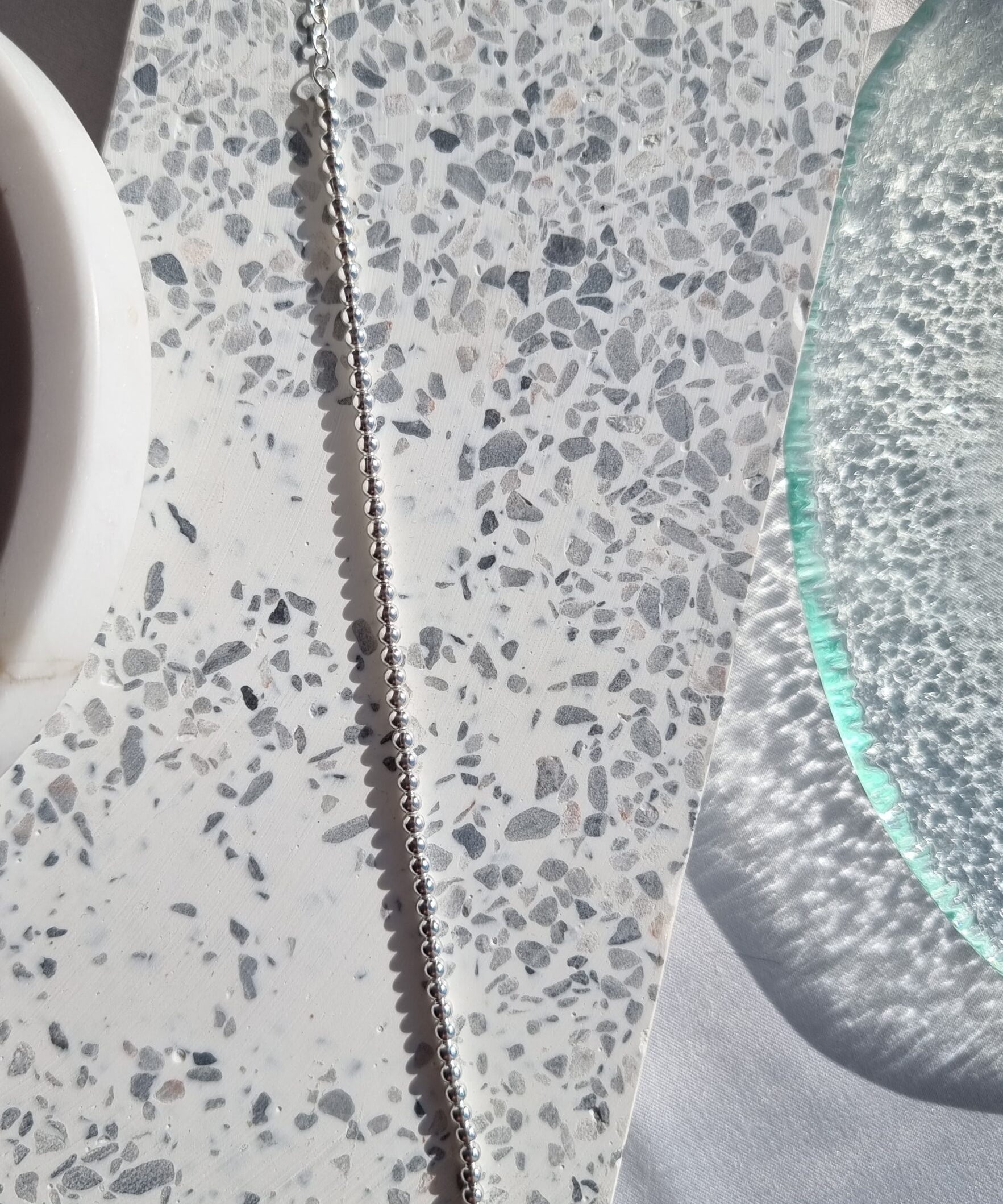 Silver Beaded Bracelet image 1