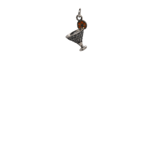 Silver Martini Glass image 0
