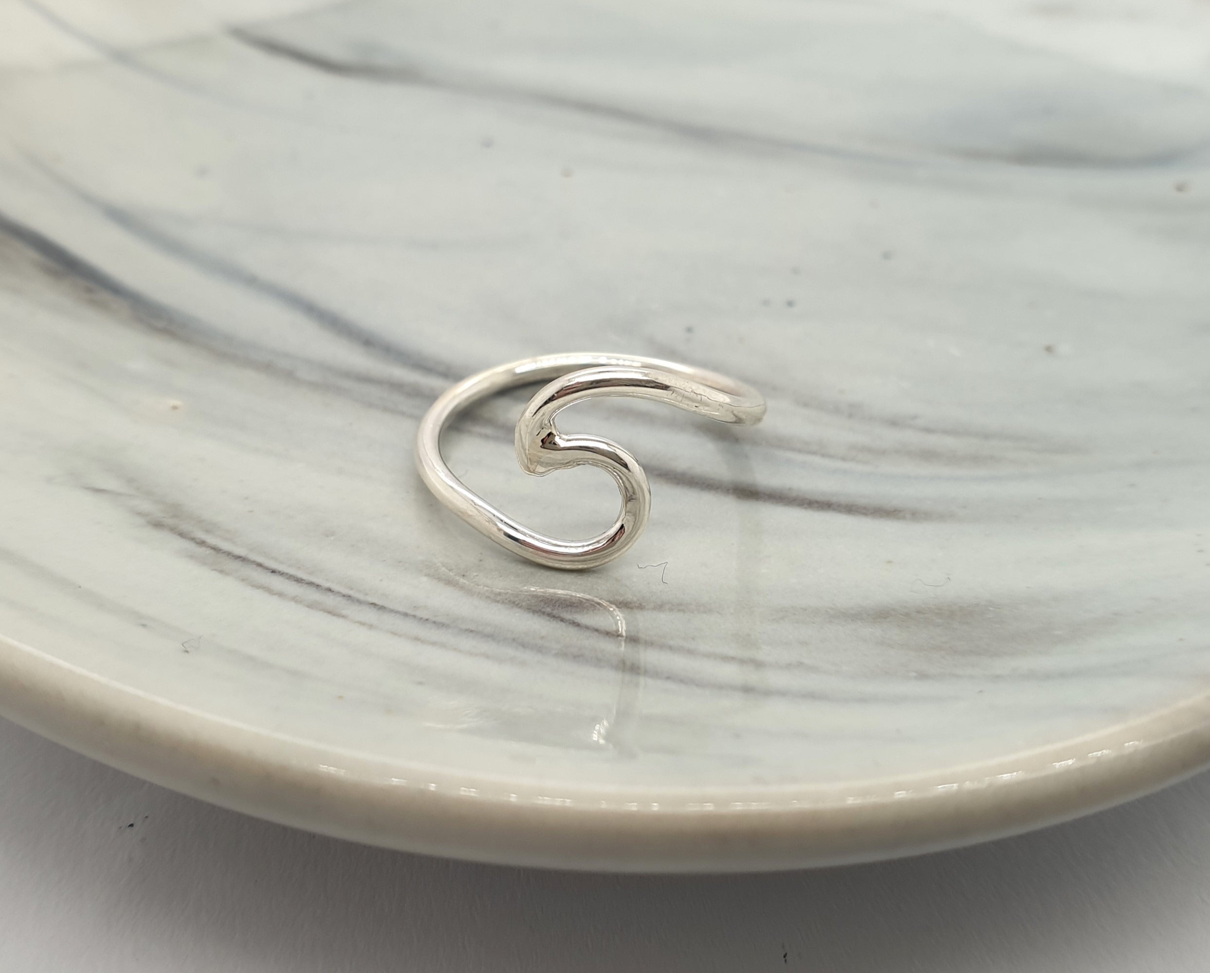 Wave Sterling Silver Ring image 1