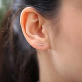 The Diamond bar Earrings image 1