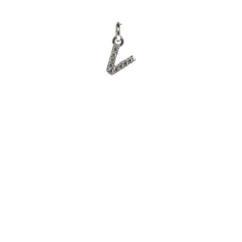 Cut-out Bling Initial V image 0