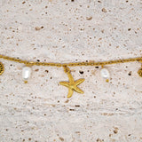 Gold Ocean Charm Bracelet image 0