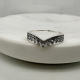 Sterling Silver Wishbone Ring image 1