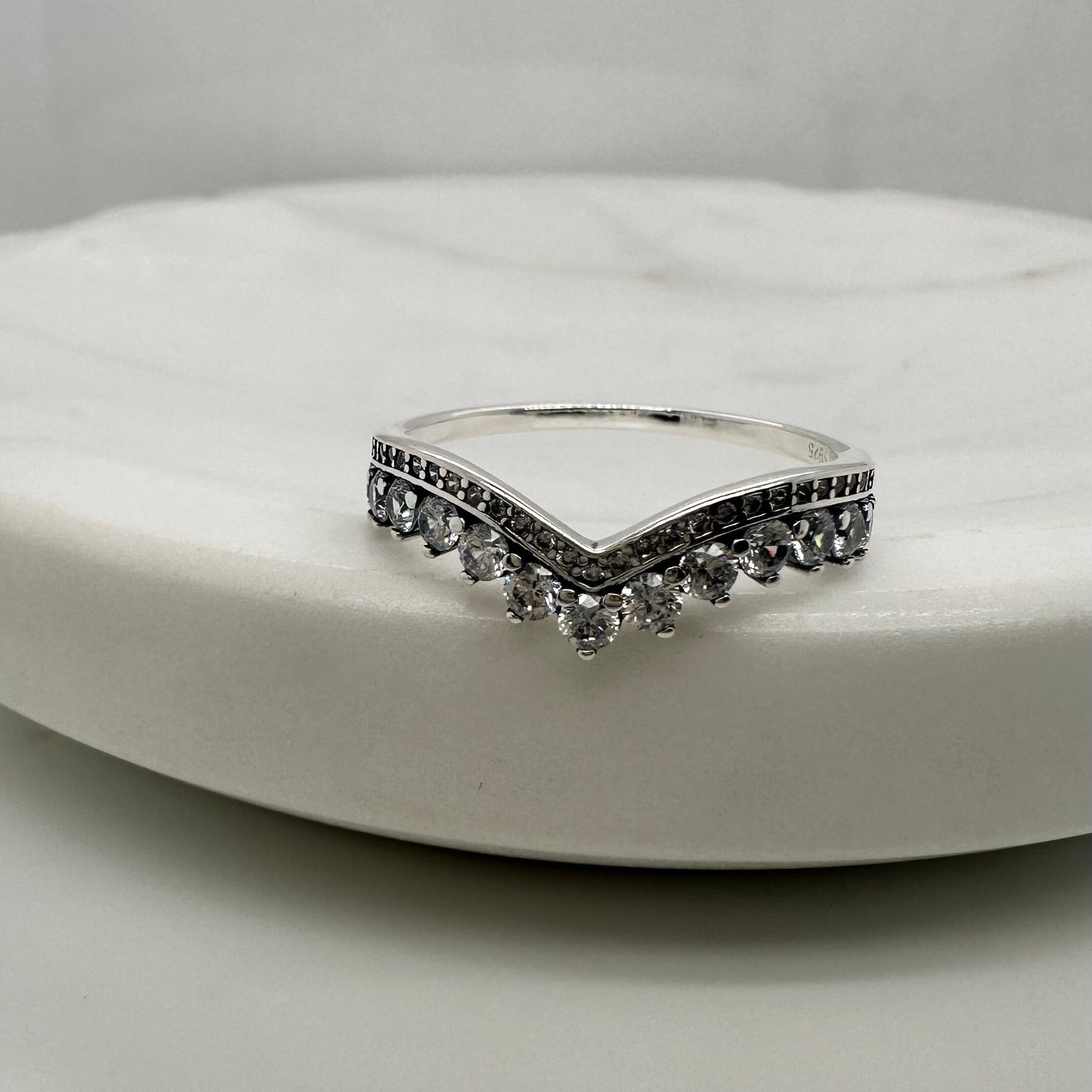 Sterling Silver Wishbone Ring image 1