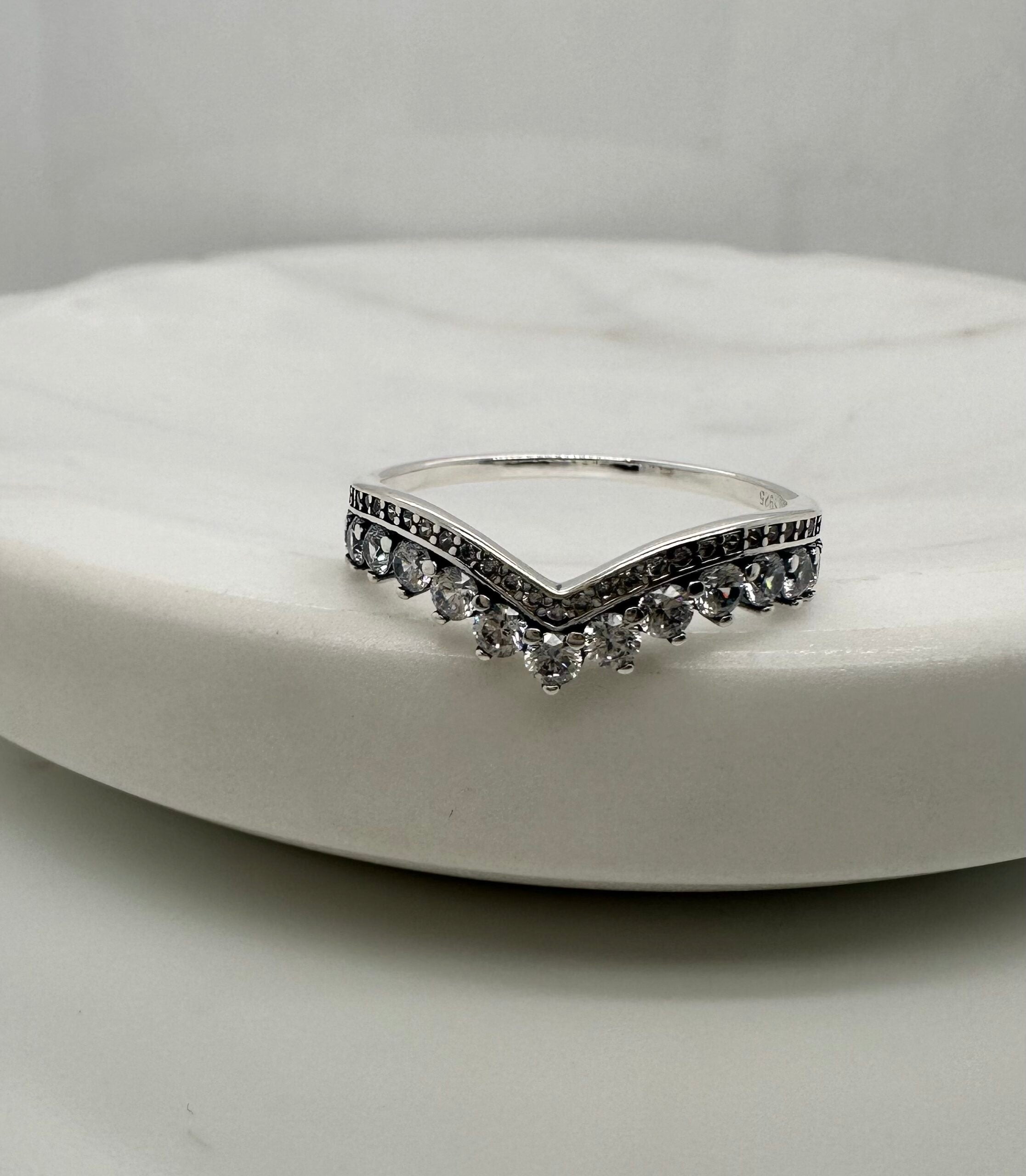 Sterling Silver Wishbone Ring image 1