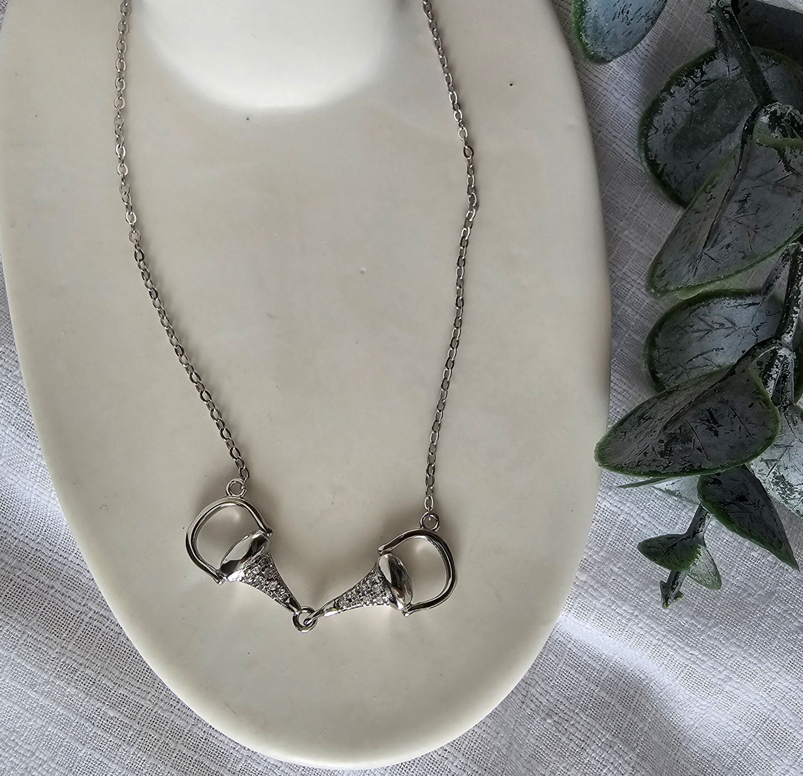 Silver Bling Bit Necklace image 0