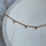 Mini Beads Cuban Chain - Rose Gold image