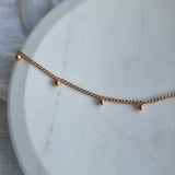 Mini Beads Cuban Chain - Rose Gold image