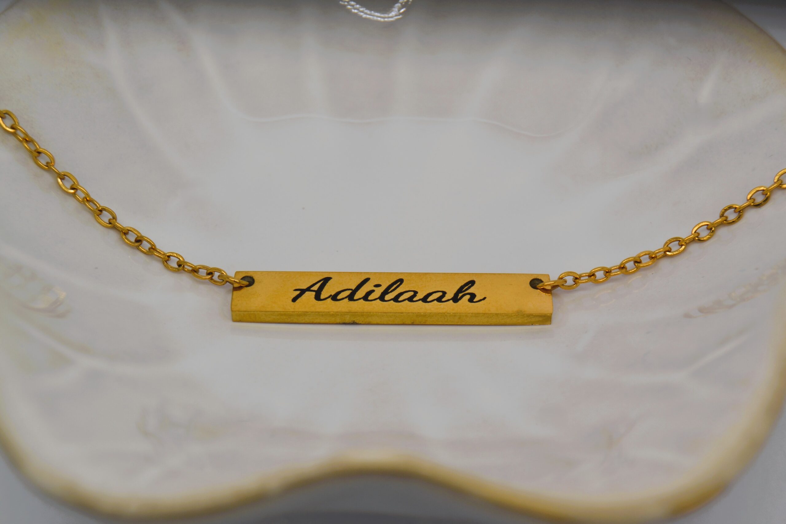 Engravable Gold Necklace image 0