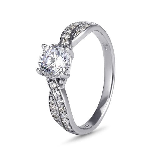 Emma 9ct Gold Ring - L, 9ct White Gold image