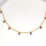 Multiple Eyes Gold Necklace image 0