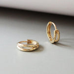 The Split Gold Earrings image 0