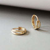 The Split Gold Earrings image 0