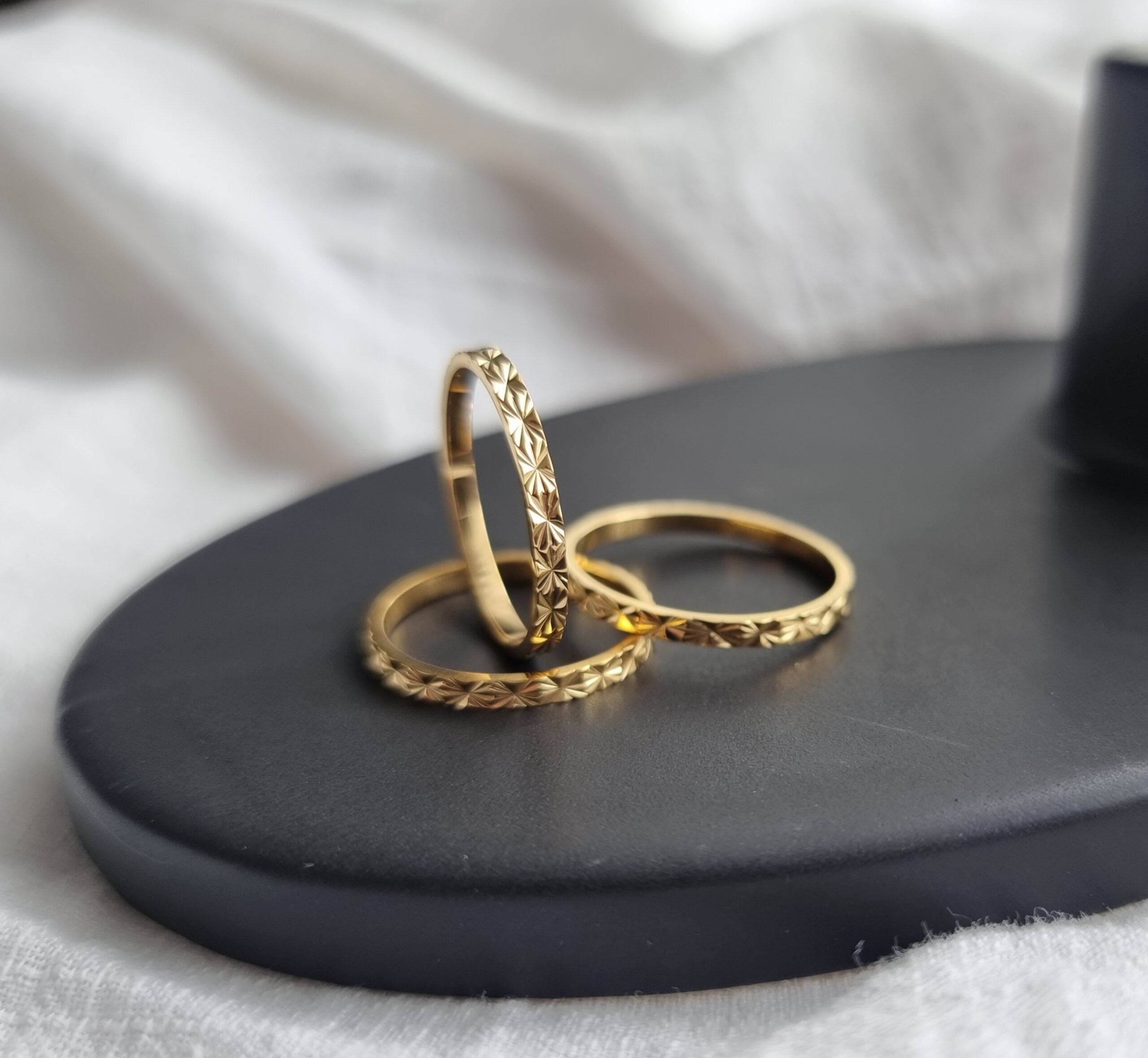 Starlight Gold Stack Ring image 0